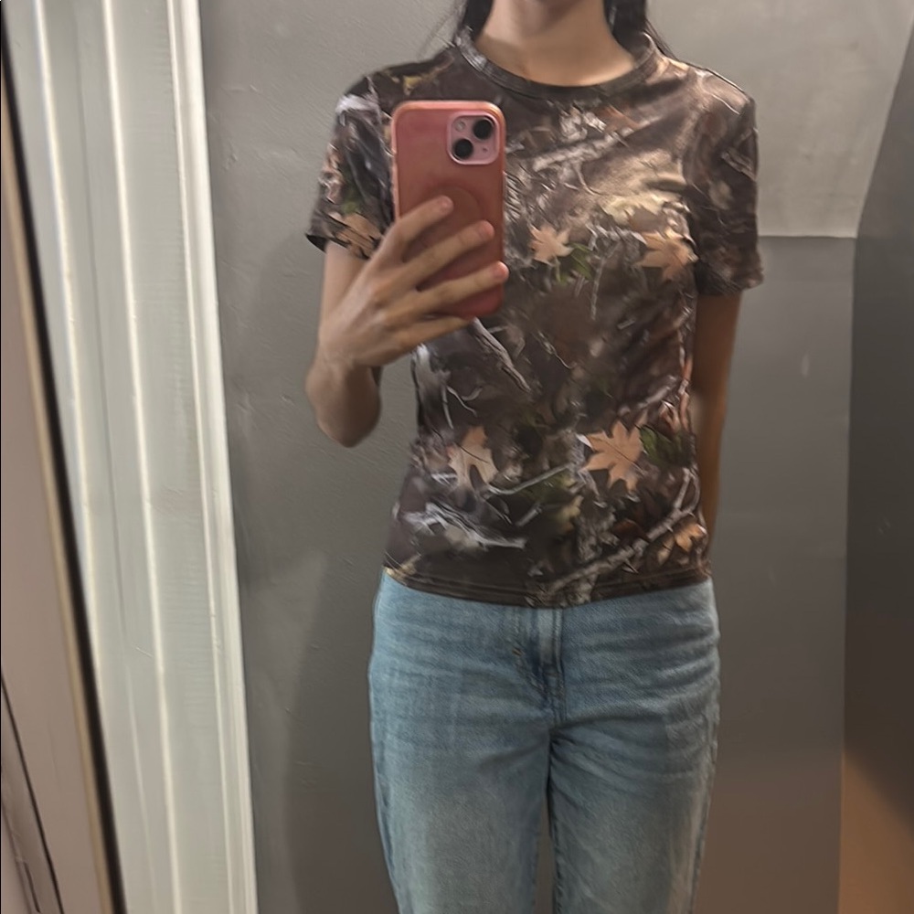 SHEIN Black and Orange Fitted Short Sleeve T-Shirt